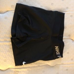Nike Pro black spandex shorts 3”